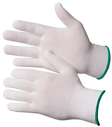 Перчатки нейлоновые белые без покрытия Touch NP1001 (р.9)
