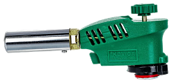 Горелка газовая на балон с пьезоподжигом 1005 "KOVICA" зеленая
