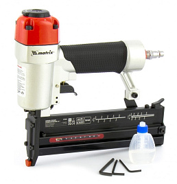  Нейлер-степлер пневматический 2 в 1, гвозди 18GA длина 10-50 мм, скобы 18GA длина 13-40// Matrix
