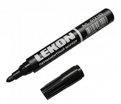 Маркер перманентный 3.0мм LEKON LOGISTIC черный
