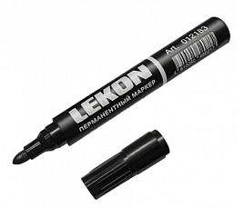 Маркер перманентный 3.0мм LEKON LOGISTIC черный
