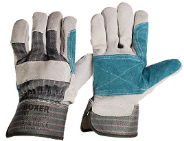  Перчатки спилковые комб. "Ангара" (кожевенный спилок). Размер 10(XL).
