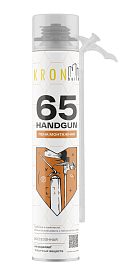  Пена монт. проф. 65л. / 850мл / 800г всесез. / Handgun KRONbuild
