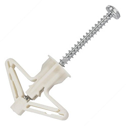 Дюбель бабочка 10х50 с шурупом (100шт)
