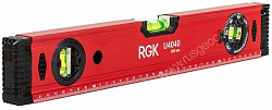 Уровень  40 см. магнитный три колбы одна поворонтая RGK U4040
