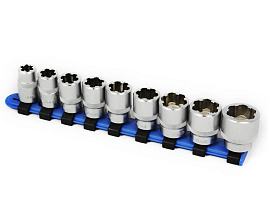 Набор головок экстракторов 9шт, BlackHorn
