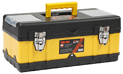 Ящик для инструмента LIT-Q17 металл.замки, стенки стальные 408 х 195 х 185мм
